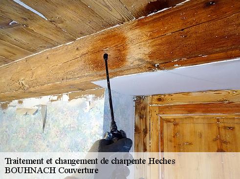 Traitement et changement de charpente  heches-65250 BOUHNACH Couverture