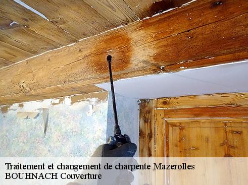 Traitement et changement de charpente  mazerolles-65220 BOUHNACH Couverture